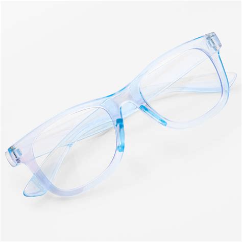 claire's clear glasses.